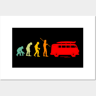 Evolution campeur cool idee camping Posters and Art